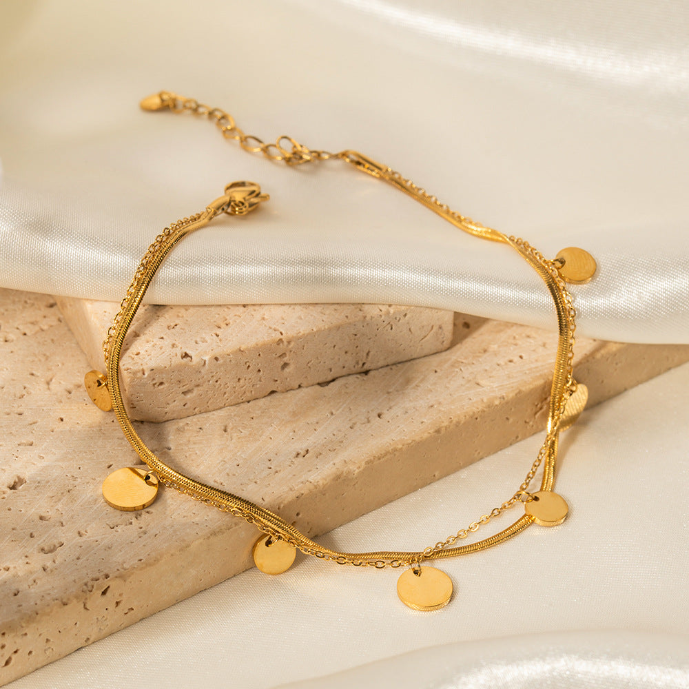 Cleora Anklet | Gold