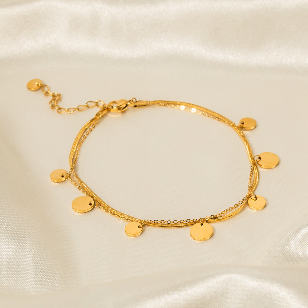 Cleora Anklet | Gold
