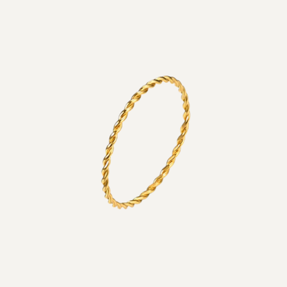 Rope Spinner Ring | Gold
